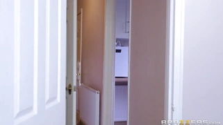 Jasmine Webb takes monster load all over her glasses, face and tits
