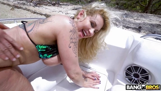 Ryan Conner gets fucked doggystyle on the boat