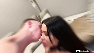 Beauty in fishnets was a fantastic face fuck