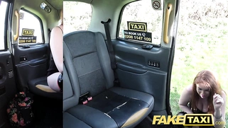 Fake taxi, big busty redhead pussy wants a dick