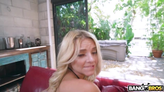 Riley Star rides the BBC in cowgirl pose