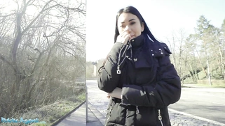 Fucked in a deserted building is Asian Alina Crystall.