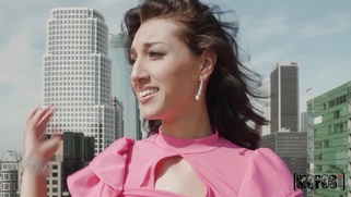 Bella Rolland gives blowjob on the helicopter pad