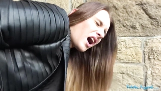 She gets fucked hard and is pantyless