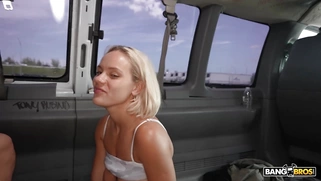 Blonde Milana Blank gets facialed