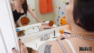 Maddy May gets her pussy fucked standing