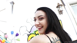 Mandy Muse shows off her wonderful big ass on the chair