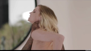 Sydney Cole rides Jon Jon's black shaft