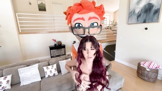 Luna Legend’s Red-Haired Ride Lands My Cumshots on Her Inked Tits!