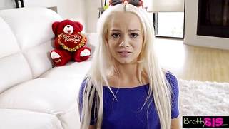 Step-Sister Falls in Love with Birthday Surprise Valentine's Day