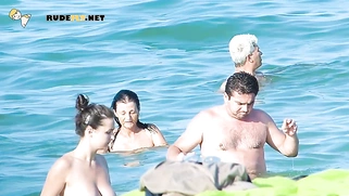 Fresh young nudist chicks caught on a voyeur camera