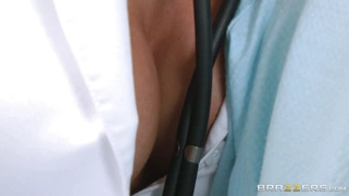 Slutty doctor Nina Elle seducing her patient