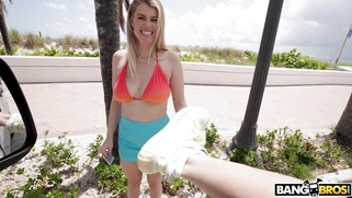 Matti Mars is getting picked up outdoors