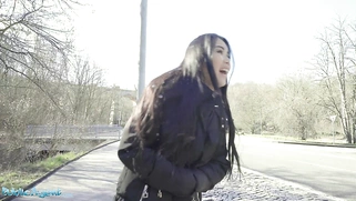 Fucked in a deserted building is Asian Alina Crystall.