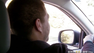 Sales woman RayVeness gave him some road head while he was test driving the van