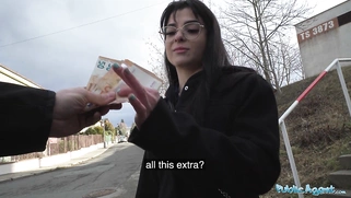 Spends his money on a working girl who gives great blowjob and fucks hard