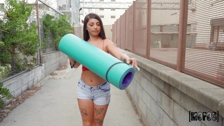 Chilean Roma Amor is sucking cock in POV