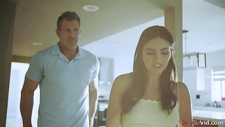 Stepdaughter cant say no to her stepdad