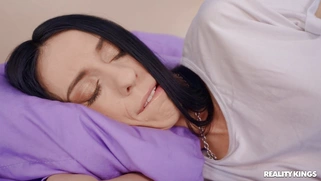 Nadia Jay is sucking cock and her GF is none the wiser