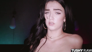 TUSHYRAW Blue-eyed hottie gets her tight ass filled up