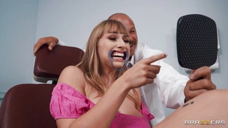 Angel Youngs guzzles Scott Nails' big cock