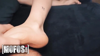 Kelly Aleman hurt herself, but she's still riding her boyfriend Daniel Wilson's thick cock